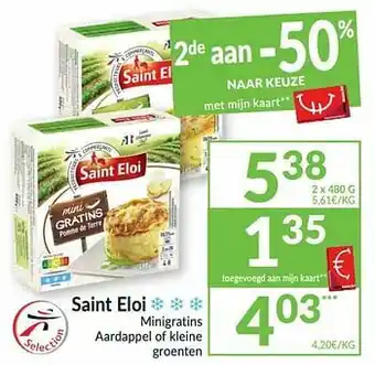 Saint eloi minigratins aardappel of kleine groenten