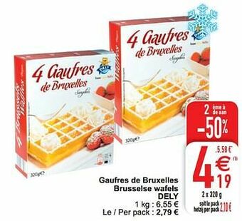 Cora Gaufres de bruxelles brusselse wafels dely aanbieding