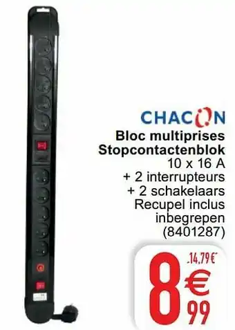 Bloc multiprises stopcontactenblok