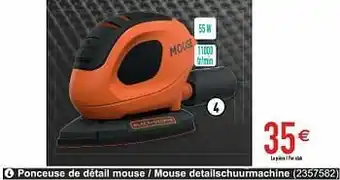 Cora Black + decker ponceuse de détail mouse - mouse detailschuurmachine aanbieding