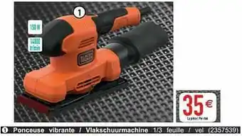 Cora Black + decker ponceuse vibrante - vlakschuurmachine aanbieding