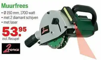 Van Cranenbroek 2force muurfrees aanbieding