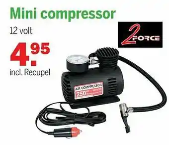 Van Cranenbroek 2force mini compressor aanbieding