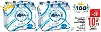 Cora Eau minérale naturelle natuurlijk mineraalwater spa reine aanbieding