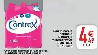 Cora Eau minérale naturelle natuurlijk mineraalwater contrex aanbieding