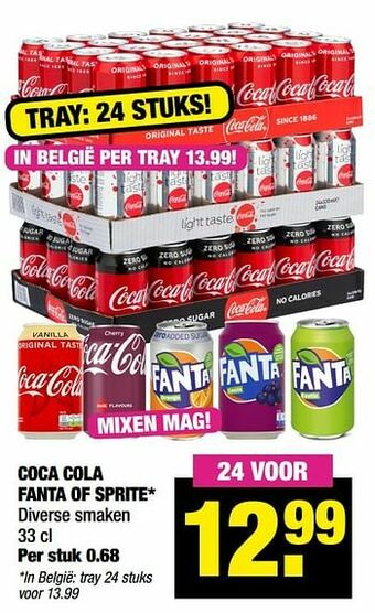Big Bazar Coca cola fanta of sprite aanbieding