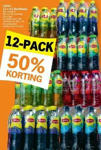 Albert Heijn Lipton ice tea sparkling aanbieding