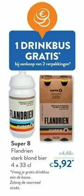 Super 8 flandrien sterk blond bier