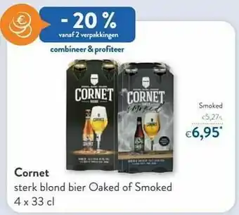Cornet sterk blond bier smoked