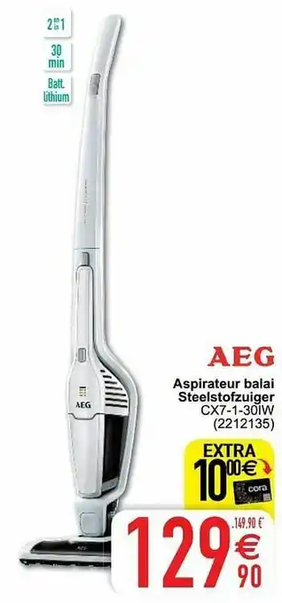 Cora Aeg aspirateur balai steelstofzuiger cx7-1-30iw aanbieding