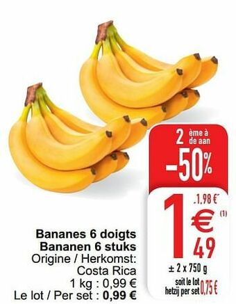 Cora Bananes bananen aanbieding
