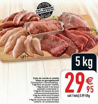 Cora Colis de viande et volaille vlees en gevogeltecolli aanbieding