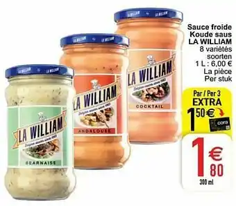 Cora Sauce froide koude saus la william aanbieding