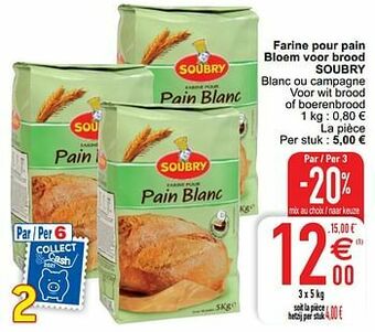 Cora Farine pour pain bloem voor brood soubry aanbieding