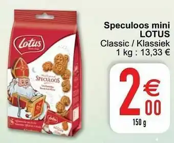 Cora Speculoos mini lotus aanbieding