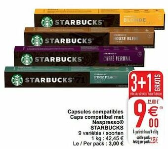 Cora Capsules compatibles caps compatibel met nespresso starbucks aanbieding