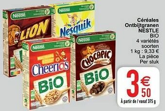 Cora Céréales ontbijtgranen nestle bio aanbieding