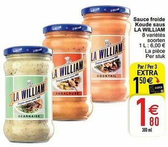 Cora Sauce froide koude saus la william aanbieding