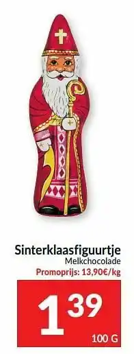 Sinterklaasfiguurtje melkchocolade