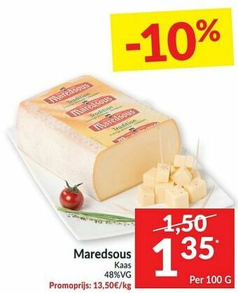 Intermarché Maredsous kaas aanbieding