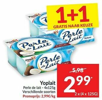 Intermarché Yoplait perle de lait aanbieding