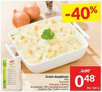 Intermarché Gratin dauphinois peka gourmand aanbieding