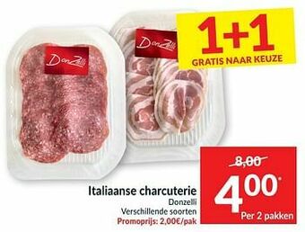 Intermarché Italiaanse charcuterie donzelli aanbieding