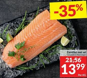 Intermarché Zalmfilet met vel aanbieding