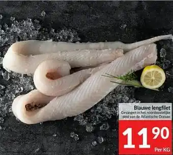 Blauwe lengfilet