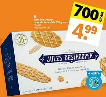 Jules destrooper natuurboterwafels