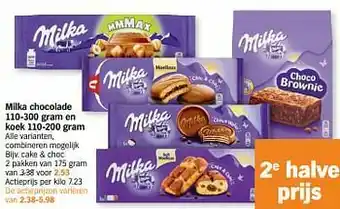 Albert Heijn Milka cake + choc aanbieding