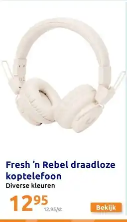 Action Fresh ’n Rebel draadloze koptelefoon aanbieding