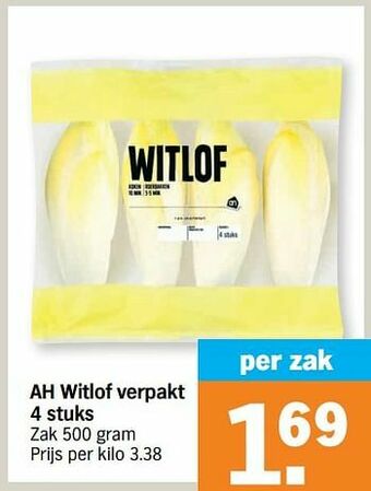 Albert Heijn Ah witlof verpakt aanbieding
