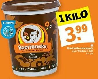 Boerinneke chocopasta puur fondant