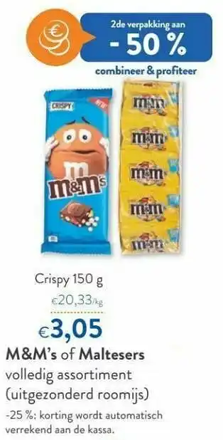 OKay M+m`s crispy aanbieding