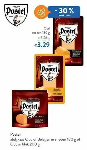 Postel abdijkaas oud sneden