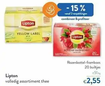 OKay Lipton rozenbottel-framboos aanbieding