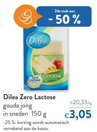 Dilea zero lactose gouda jong in sneden