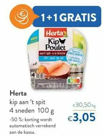 OKay Herta kip aan `t spit aanbieding