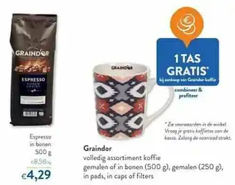 OKay Graindor espresso in bonen aanbieding