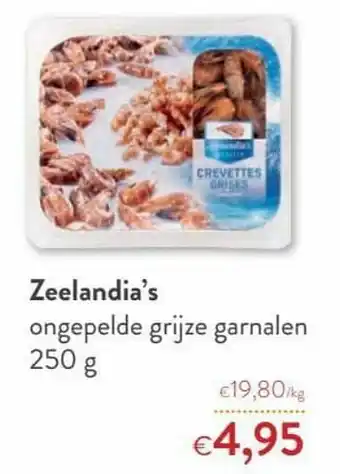 Zeelandia`s ongepelde grijze garnalen