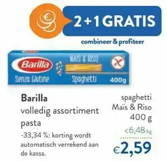 Barilla spaghetti maïs + riso