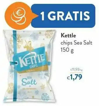 OKay Kettle chips sea salt aanbieding