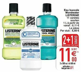 Cora Eau buccale mondwater listerine aanbieding