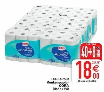 Cora Essuie-tout keukenpapier cora aanbieding