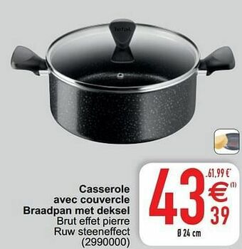 Cora Casserole avec couvercle braadpan met deksel aanbieding