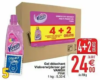 Cora Gel détachant vlekverwijderaar gel vanish pink aanbieding
