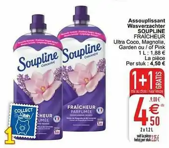 Cora Assouplissant wasverzachter soupline fraîcheur aanbieding