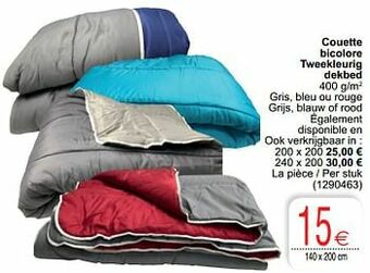Cora Couette bicolore tweekleurig dekbed aanbieding