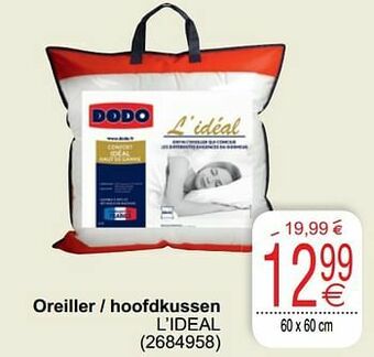 Cora Oreiller - hoofdkussen l’ideal aanbieding